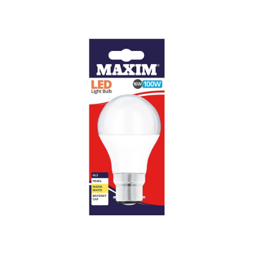 Maxim LED GLS Blub Bayonet Cap Warm White 16w (Pack 10)