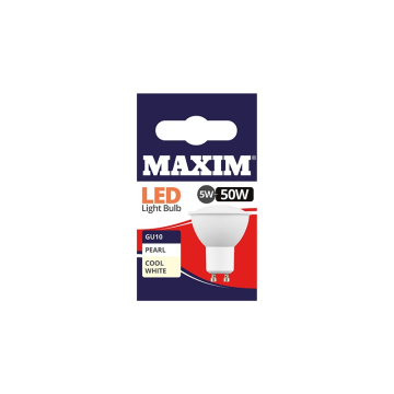 Maxim LED GU10 Bulb Cool White 5w (Pack 10)