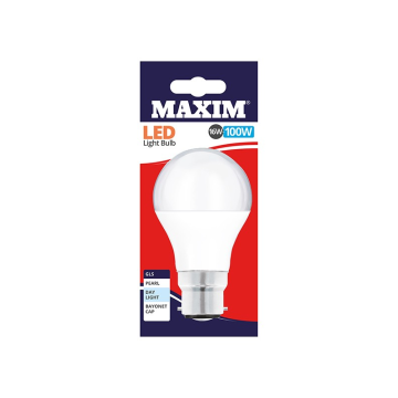 Maxim LED GLS Blub Bayonet Cap Day Light White 13w (Pack 10)