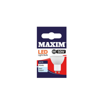 Maxim LED GU10 Bulb Day Light White 5w (Pack 10)