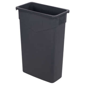 Trimline Rectangular Slim Rubbish Bin Grey 87 Litre