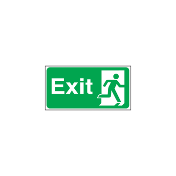 Self Adhesive Exit Man Right Sign