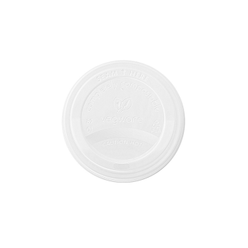 Vegware Biodegradable 89mm CPLA Hot Coffee Cup Lid fits 10-20oz (Pack 50) [20]