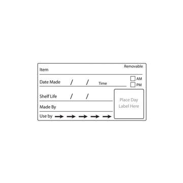 Shelf Life Removable Label