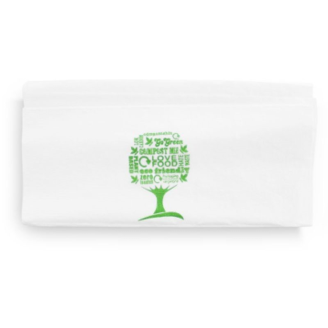 Vegware 33cm 1 ply Dispenser Napkin Green Tree (Pack 4000)