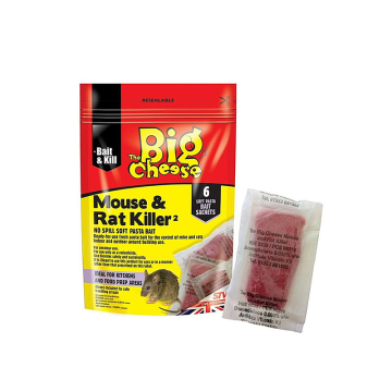 The Big Cheese Mouse &amp; Rat Killer 6 Sachets