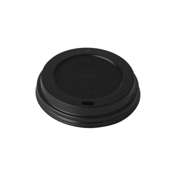 Black Domed Sip-Thru Lid to fit 10-20oz Cups (Pack 100) [1000]