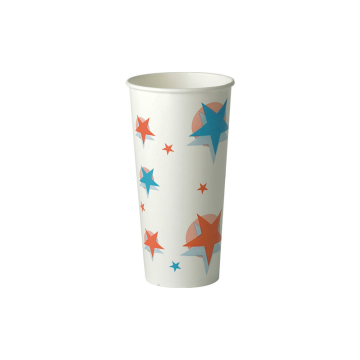 Star/Ball Design Cold Drink Paper Cup 22oz (Pack 50) [1000]