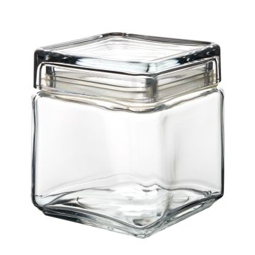 Square Biscotti Jar 1L