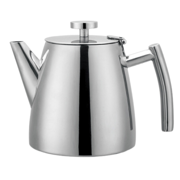 Grunwerg Café Stål Belmont 18/10 Stainless Steel Double Wall Teapot 1.2 Litres