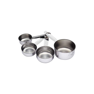 Kitchen Craft Stainless Steel 4 Piece Measuring Cup Set