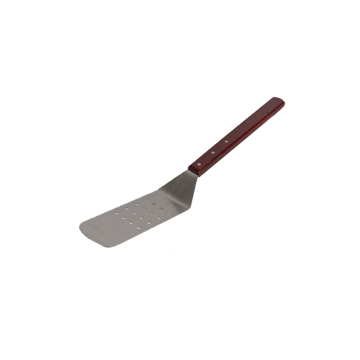 Wooden Handle Large Turner Perforated 25x7.3cm, 53cm Length