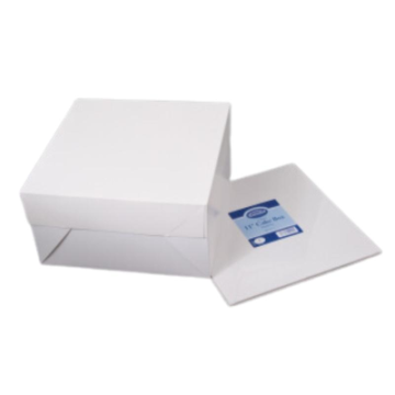 Essential Cake Box &amp; Lid White 11&quot;