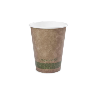 Vegware Biodegradable 8oz Brown Kraft Hot Coffee Cup (Pack 50) [20]