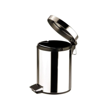 Round Stainless Steel Pedal Bin 5 Litre