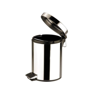 Round Stainless Steel Pedal Bin - 3 Litre