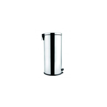 Round Stainless Steel Pedal Bin - 30 Litre