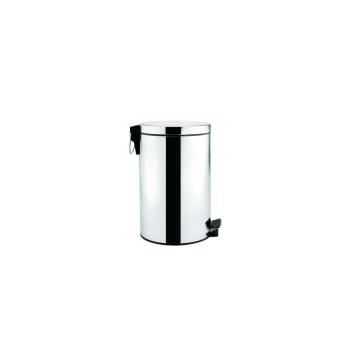 Round Stainless Steel Pedal Bin - 12 Litre