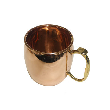 Copper Mug with Brass Handle 9.5x8.5cm