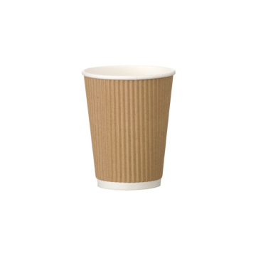 Kraft Ripple Wall Hot Drink / Coffee Cup 4oz (Pack25) [1000]