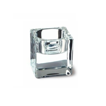 Bolsius Glass Maxi Tealight Holder 7.5  x 7.5 x 4cm