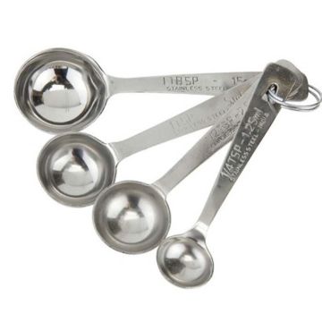 Apollo Measuring Spoon Stainless Steel Set of 4 Round