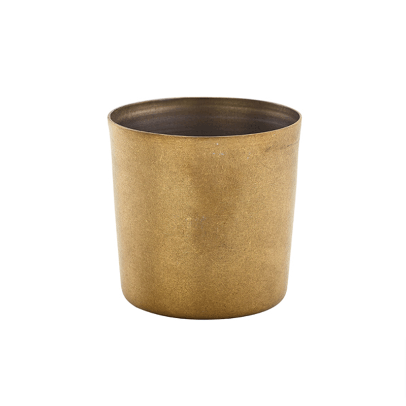 Vintage Gold Steel Serving Cup